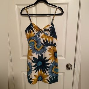 {Emory park} mini floral zip dress